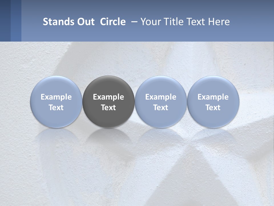 A Star On The Side Of A Building PowerPoint Template