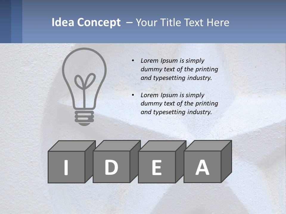 A Star On The Side Of A Building PowerPoint Template