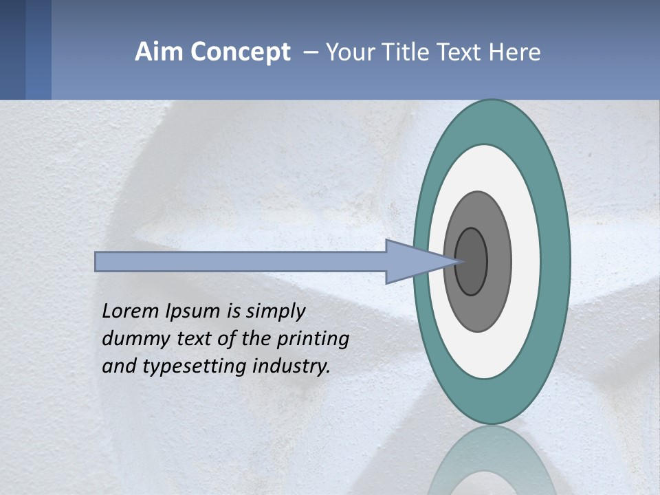 A Star On The Side Of A Building PowerPoint Template