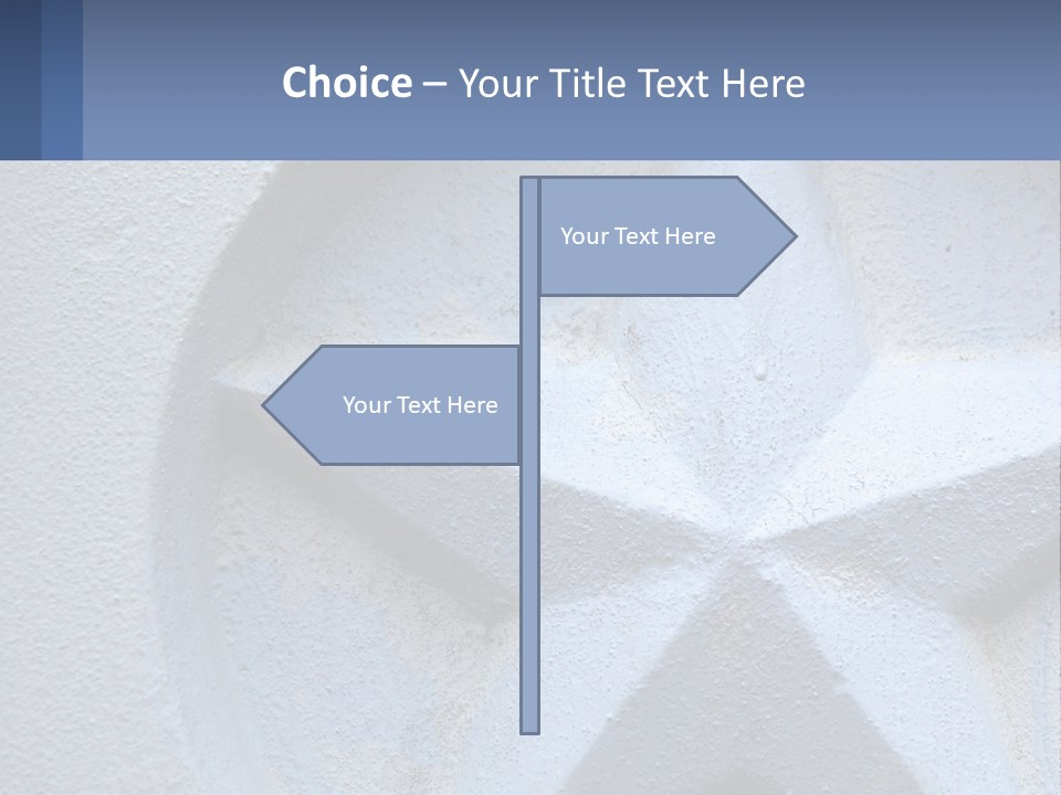 A Star On The Side Of A Building PowerPoint Template