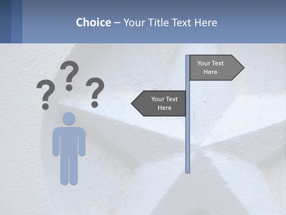 A Star On The Side Of A Building PowerPoint Template