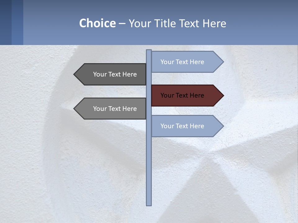 A Star On The Side Of A Building PowerPoint Template