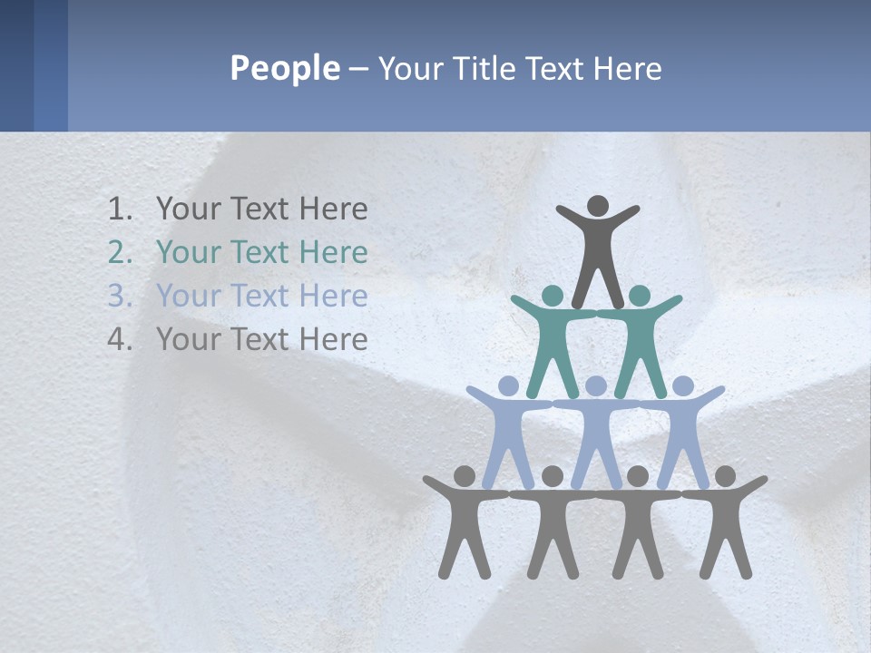 A Star On The Side Of A Building PowerPoint Template