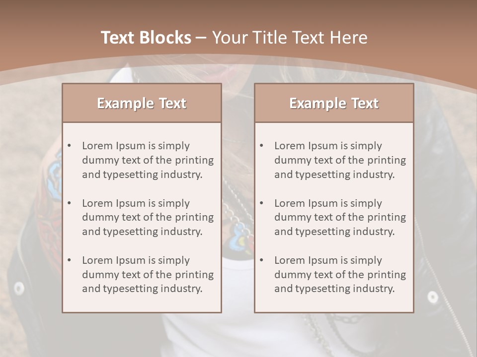 A Woman With A Leather Jacket And Sunglasses Sitting On A Rock PowerPoint Template