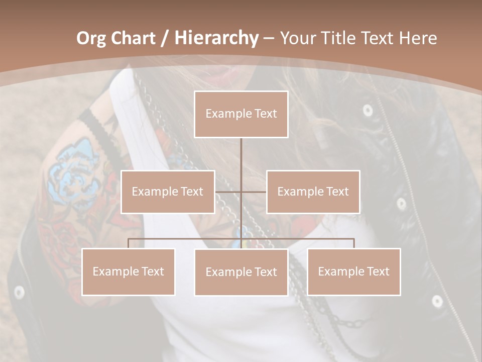 A Woman With A Leather Jacket And Sunglasses Sitting On A Rock PowerPoint Template