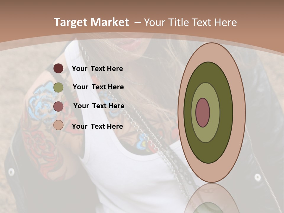 A Woman With A Leather Jacket And Sunglasses Sitting On A Rock PowerPoint Template