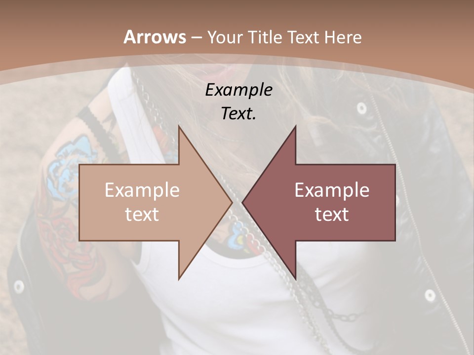 A Woman With A Leather Jacket And Sunglasses Sitting On A Rock PowerPoint Template