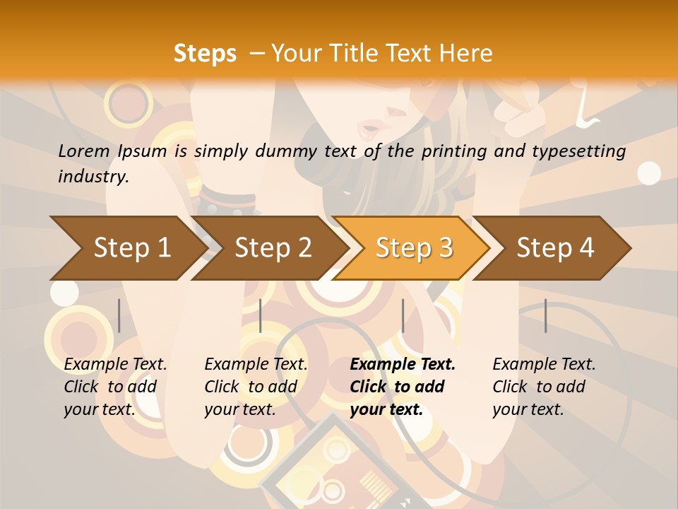 A Woman In A Hat Is Holding A Cell Phone PowerPoint Template