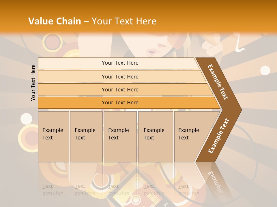 A Woman In A Hat Is Holding A Cell Phone PowerPoint Template