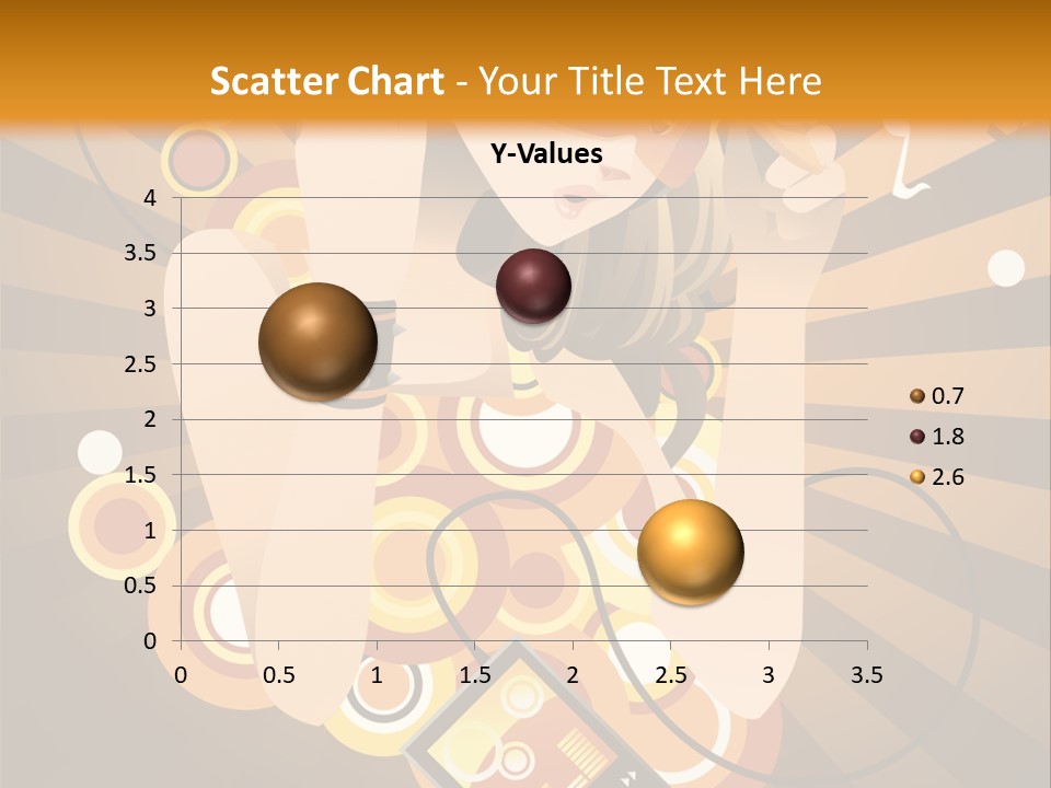 A Woman In A Hat Is Holding A Cell Phone PowerPoint Template