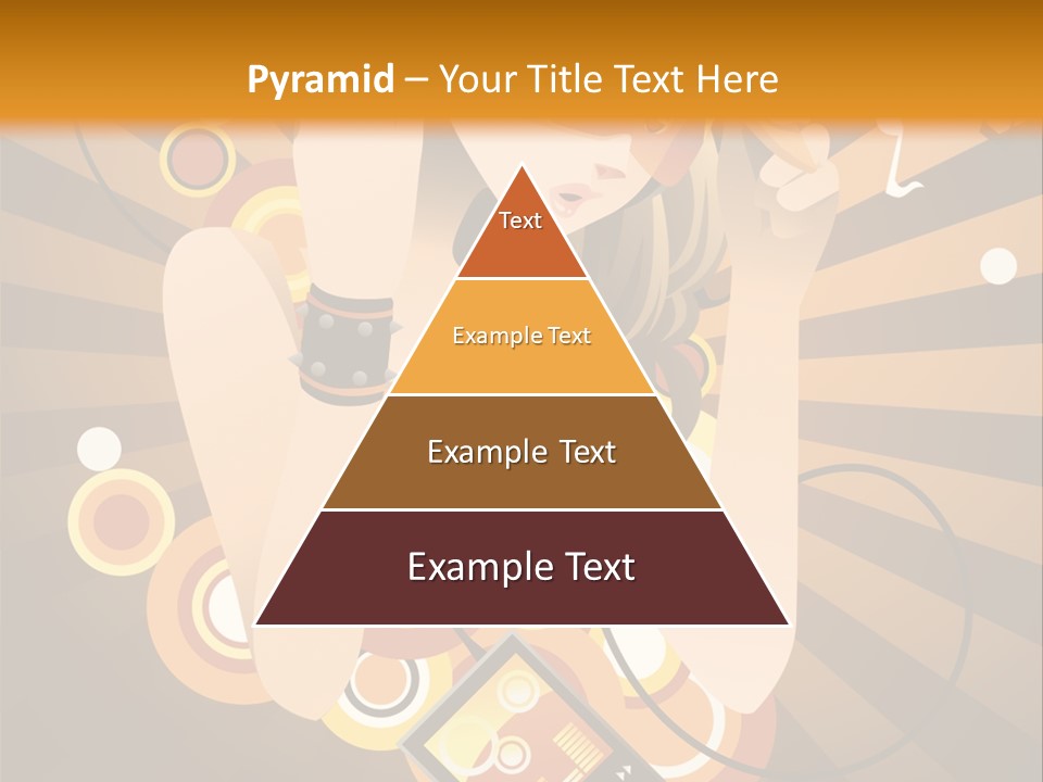 A Woman In A Hat Is Holding A Cell Phone PowerPoint Template