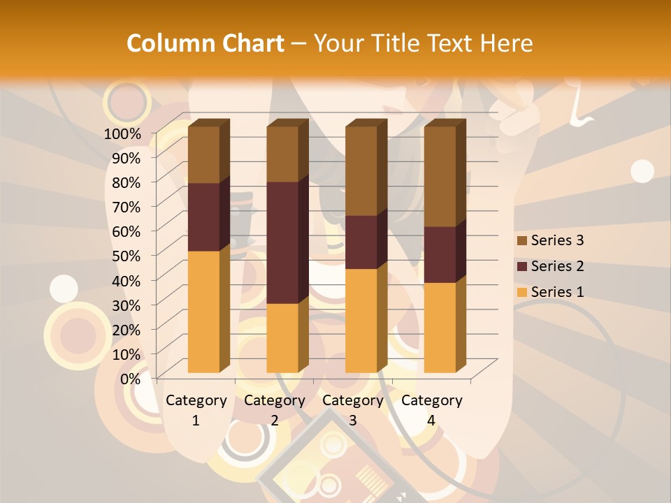 A Woman In A Hat Is Holding A Cell Phone PowerPoint Template