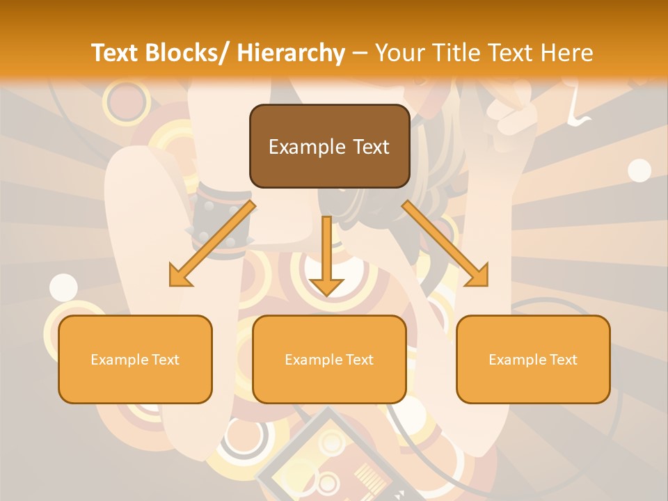 A Woman In A Hat Is Holding A Cell Phone PowerPoint Template