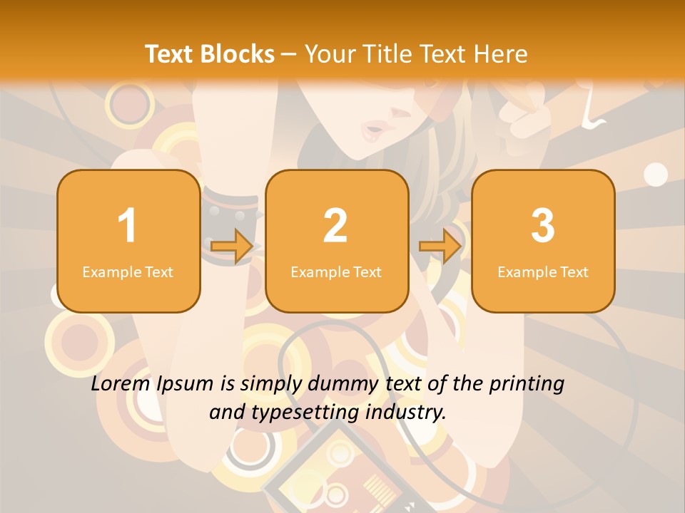 A Woman In A Hat Is Holding A Cell Phone PowerPoint Template