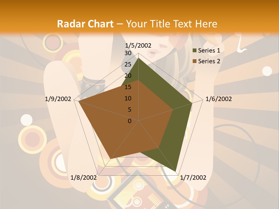 A Woman In A Hat Is Holding A Cell Phone PowerPoint Template