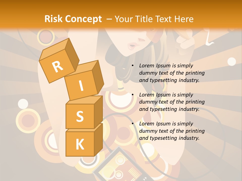 A Woman In A Hat Is Holding A Cell Phone PowerPoint Template