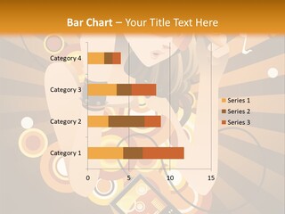 A Woman In A Hat Is Holding A Cell Phone PowerPoint Template