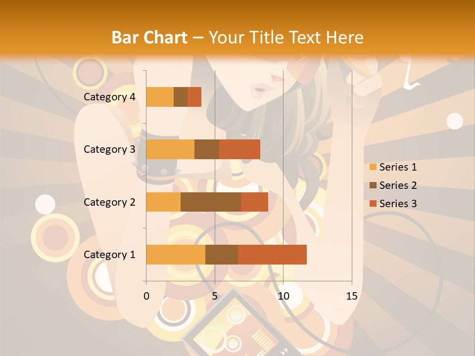 A Woman In A Hat Is Holding A Cell Phone PowerPoint Template
