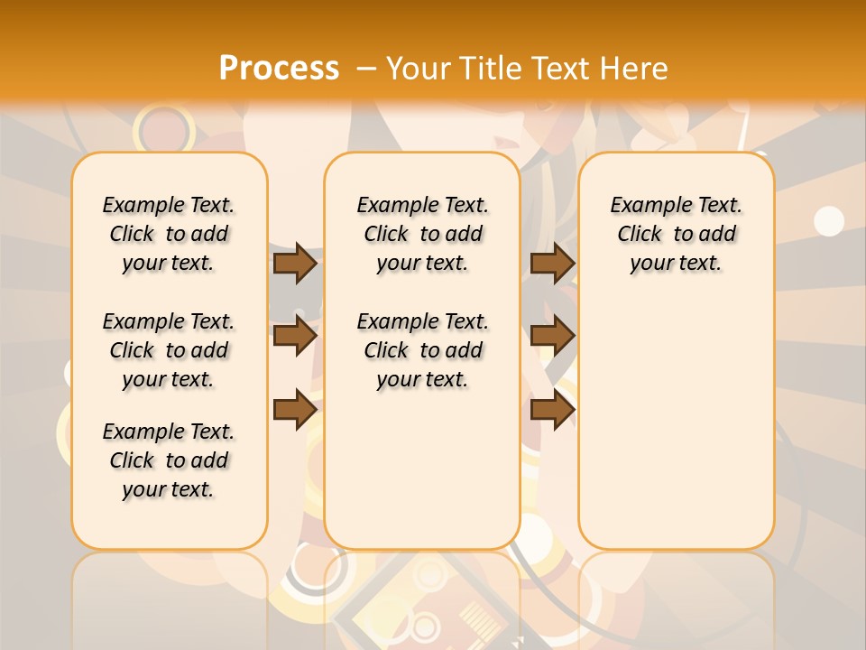 A Woman In A Hat Is Holding A Cell Phone PowerPoint Template