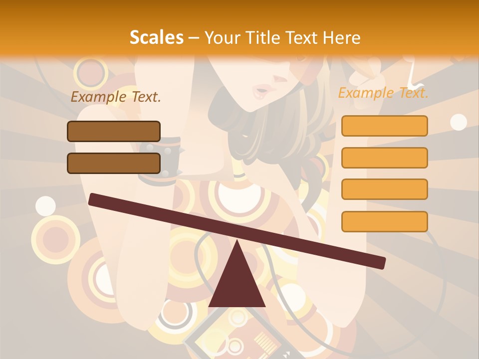 A Woman In A Hat Is Holding A Cell Phone PowerPoint Template