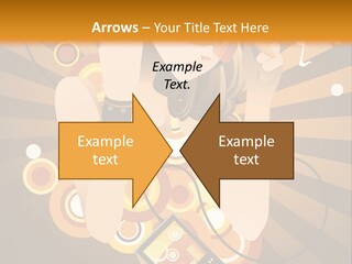 A Woman In A Hat Is Holding A Cell Phone PowerPoint Template