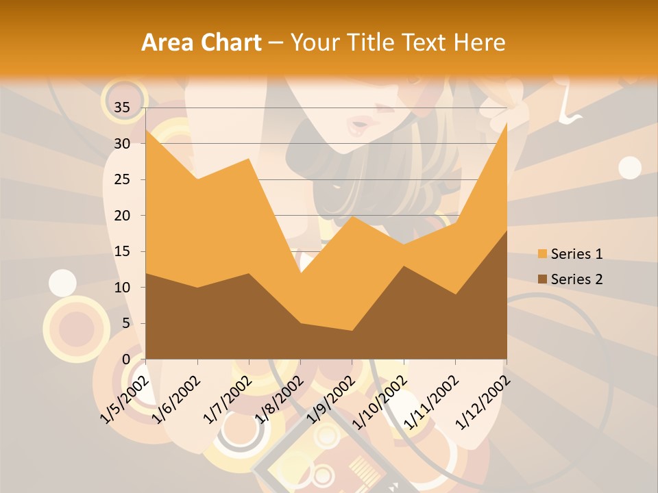 A Woman In A Hat Is Holding A Cell Phone PowerPoint Template