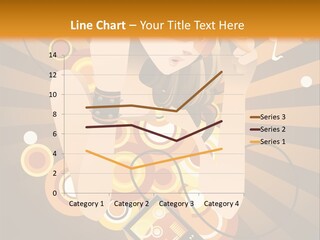 A Woman In A Hat Is Holding A Cell Phone PowerPoint Template