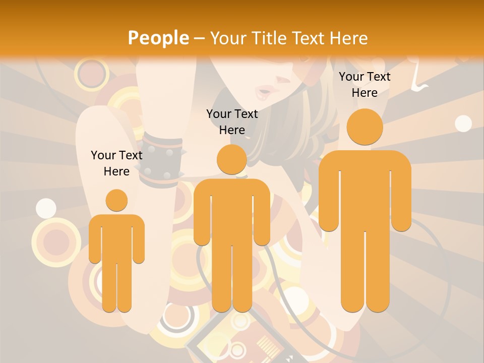 A Woman In A Hat Is Holding A Cell Phone PowerPoint Template