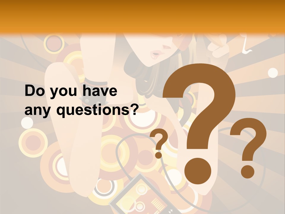 A Woman In A Hat Is Holding A Cell Phone PowerPoint Template