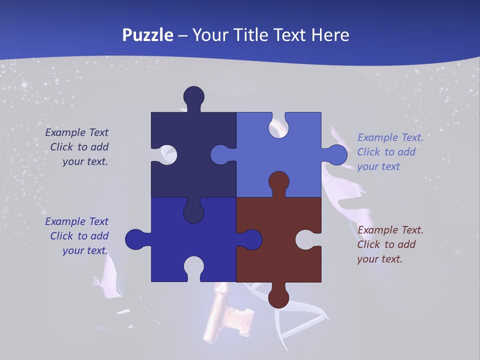 A Man Holding A Glowing Key In His Hands PowerPoint Template