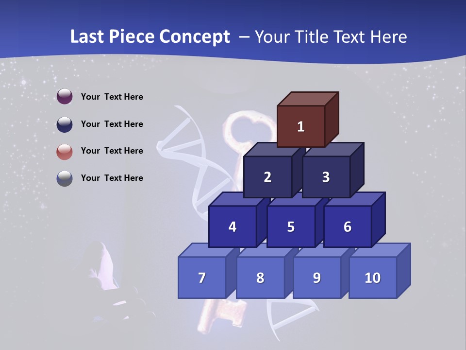 A Man Holding A Glowing Key In His Hands PowerPoint Template