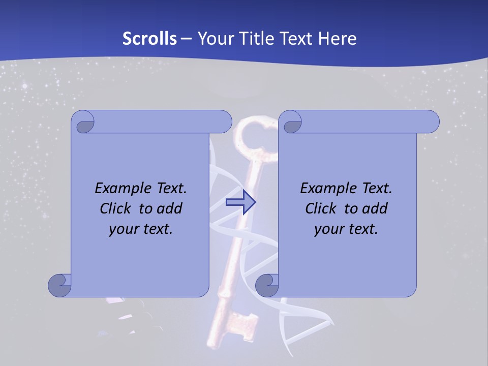 A Man Holding A Glowing Key In His Hands PowerPoint Template