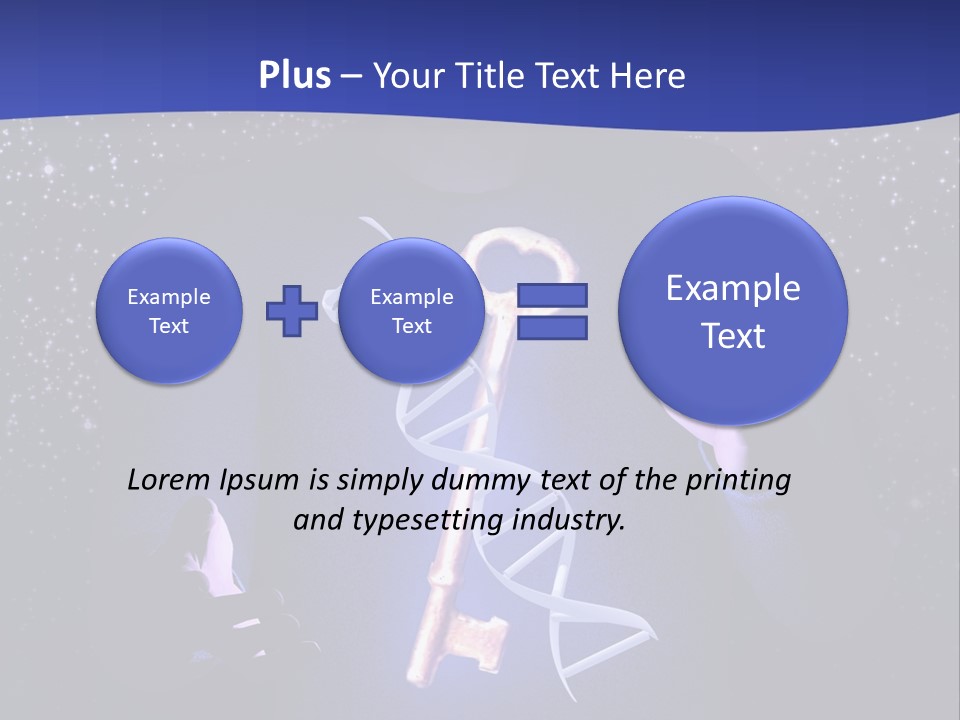 A Man Holding A Glowing Key In His Hands PowerPoint Template