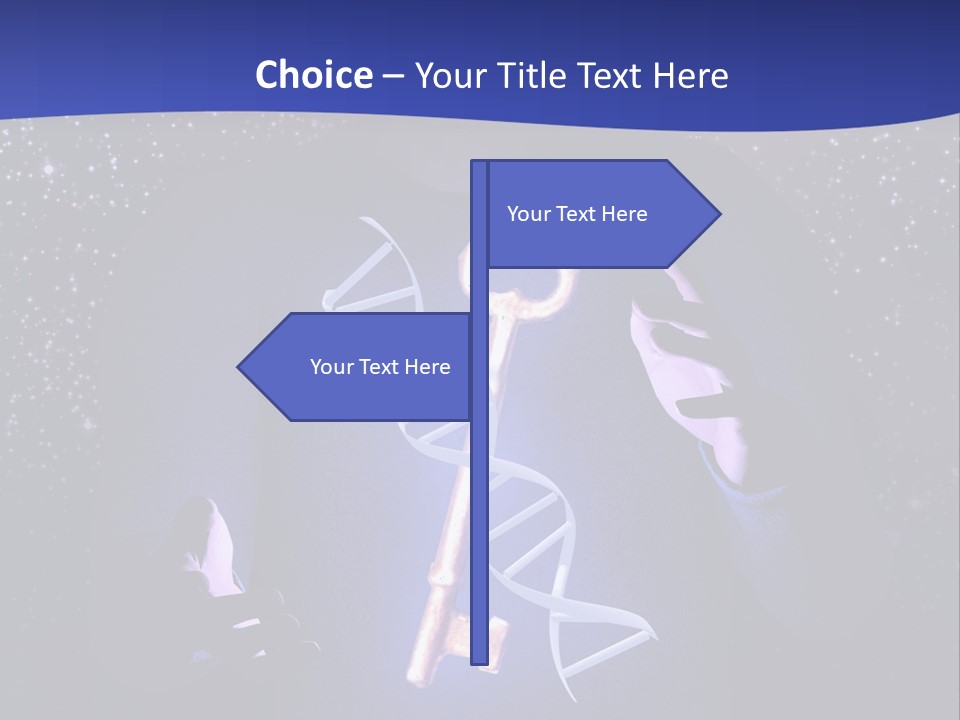 A Man Holding A Glowing Key In His Hands PowerPoint Template