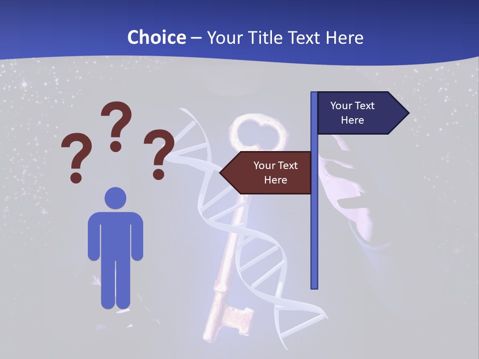 A Man Holding A Glowing Key In His Hands PowerPoint Template