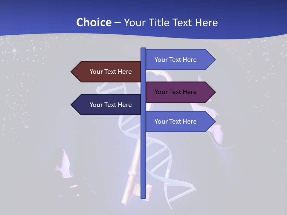A Man Holding A Glowing Key In His Hands PowerPoint Template