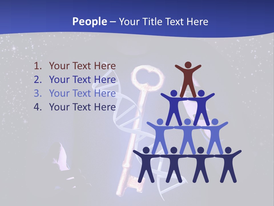 A Man Holding A Glowing Key In His Hands PowerPoint Template