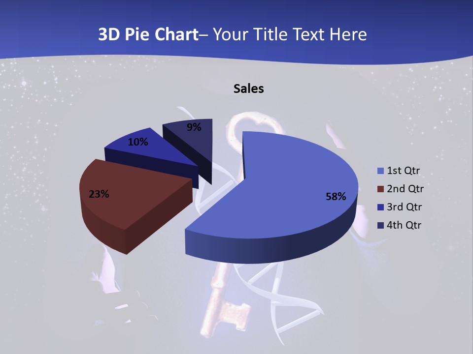 A Man Holding A Glowing Key In His Hands PowerPoint Template