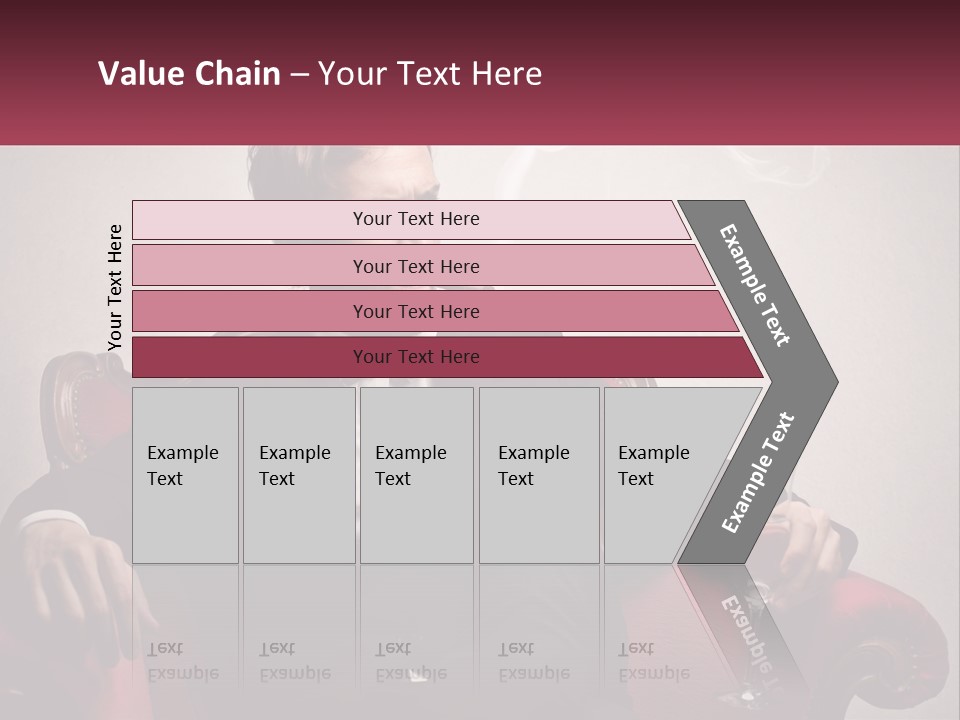 A Man Sitting In A Chair With A Cigarette In His Mouth PowerPoint Template