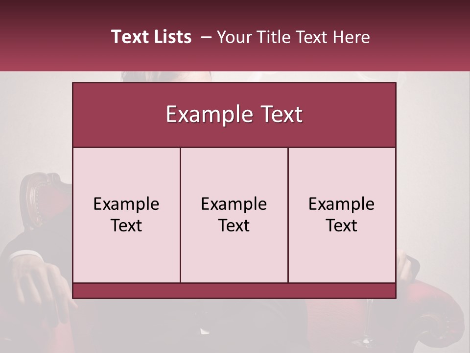 A Man Sitting In A Chair With A Cigarette In His Mouth PowerPoint Template