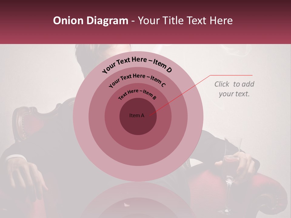 A Man Sitting In A Chair With A Cigarette In His Mouth PowerPoint Template