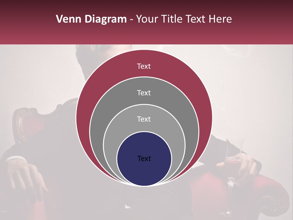 A Man Sitting In A Chair With A Cigarette In His Mouth PowerPoint Template