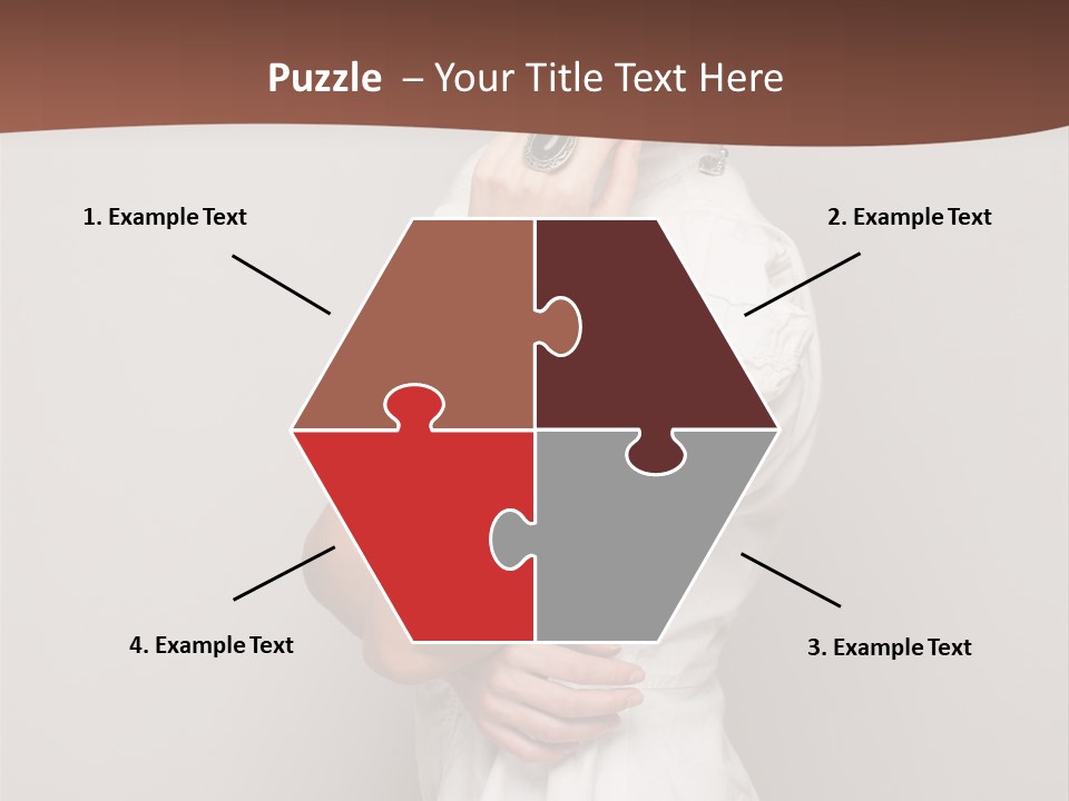 A Woman In Lingerie Posing For A Picture PowerPoint Template