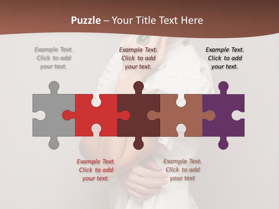 A Woman In Lingerie Posing For A Picture PowerPoint Template