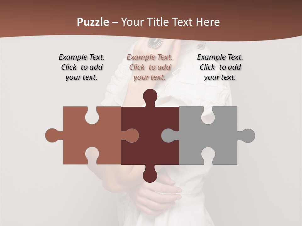 A Woman In Lingerie Posing For A Picture PowerPoint Template