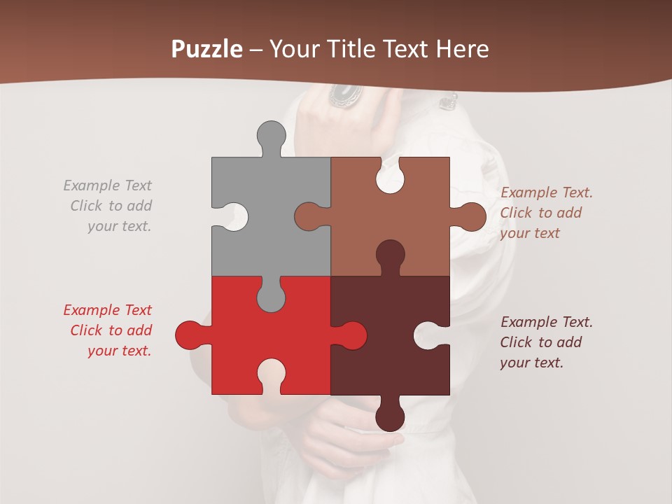 A Woman In Lingerie Posing For A Picture PowerPoint Template