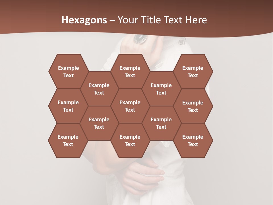 A Woman In Lingerie Posing For A Picture PowerPoint Template