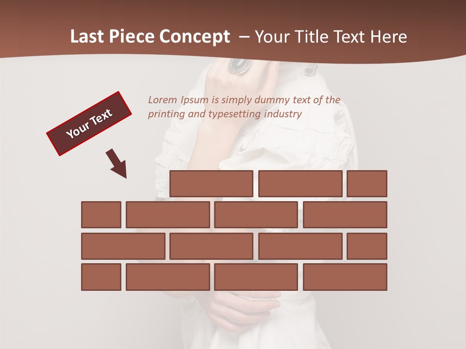 A Woman In Lingerie Posing For A Picture PowerPoint Template