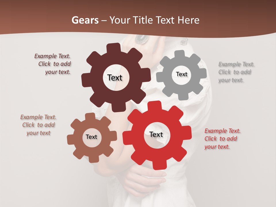 A Woman In Lingerie Posing For A Picture PowerPoint Template