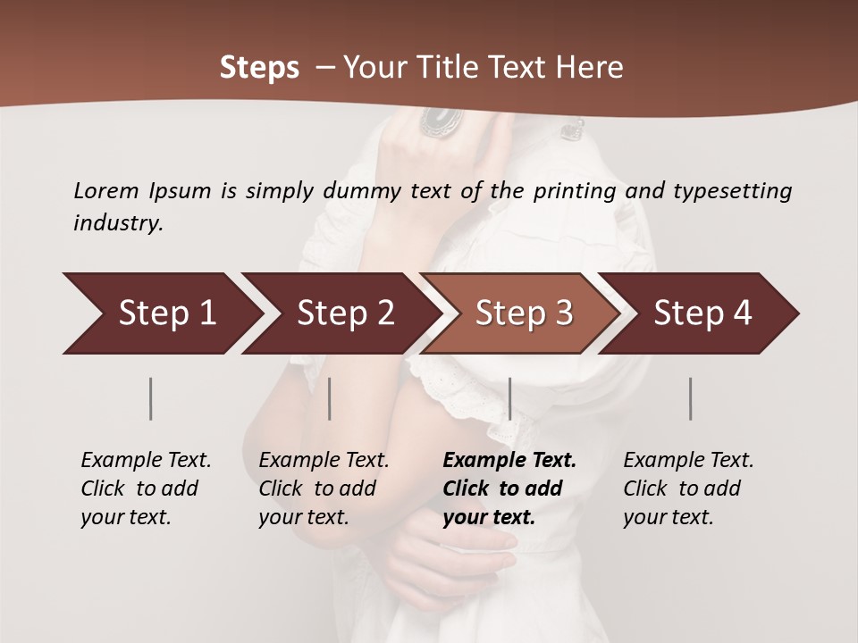 A Woman In Lingerie Posing For A Picture PowerPoint Template